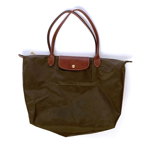 LE PLIAGE  Dark Green Tote Bag - Picture 1 of 8